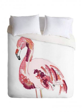 Printed Duvet Cover Polyester Flamingo 1 King