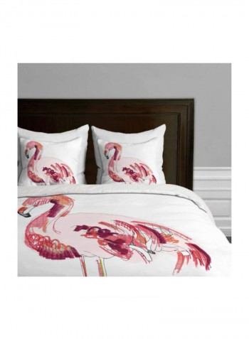 Printed Duvet Cover Polyester Flamingo 1 King