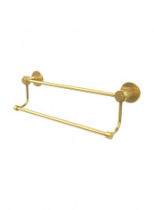 Mercury Collection Double Groovy Accents Towel Bar Gold 36inch