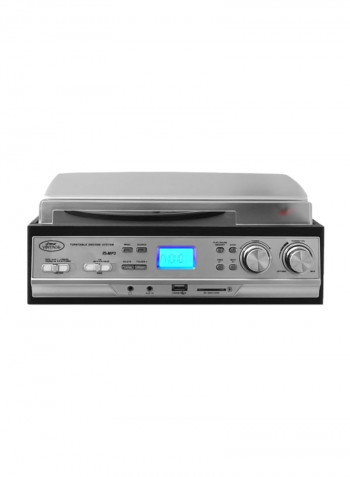 Classic Retro Style Turntable PTTCS9U Black