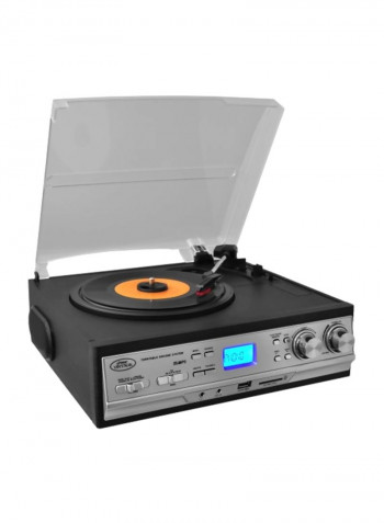 Classic Retro Style Turntable PTTCS9U Black