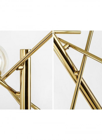 LED Glass Ball Floor Lamp Gold 160 x 65 x 65centimeter