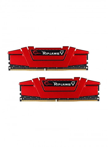 2-Piece Ripjaws V DDR4 RAM Set 32GB Red/Gold/Black