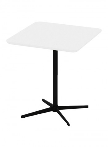 Square Meeting Table White/Black 600x600x750millimeter