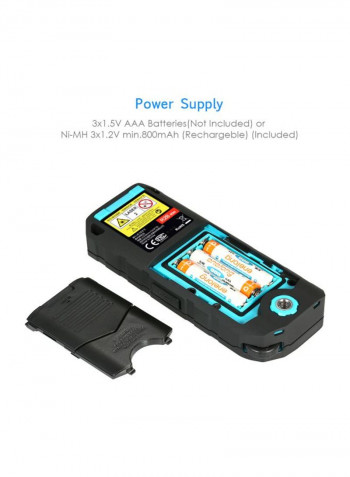 Bluetooth Laser Distance Meter Black 5.4x2.2x1.0inch