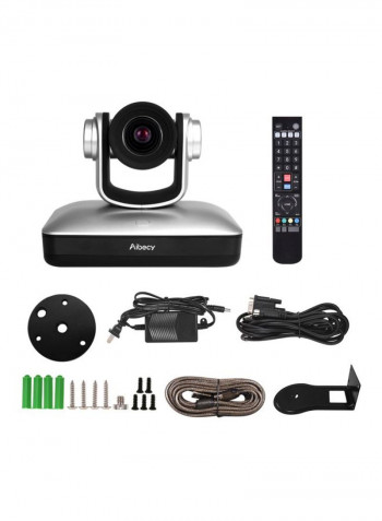 Full HD Video Conference Cam With Accessories 21.4x17.2x13.6centimeter Silver/Black