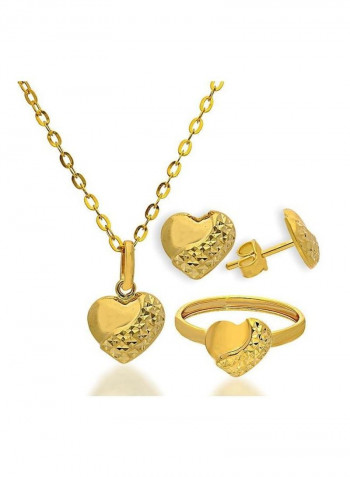 4-Piece Heart Pendant Set