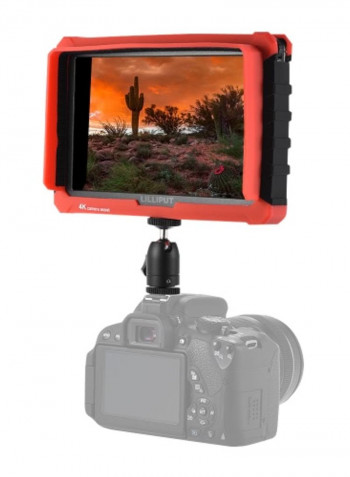 7-Inch Field Camera Monitor Red/Black