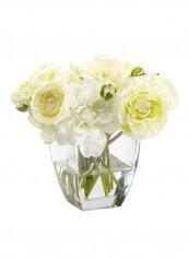 Mixed Ranunculus Water Garden With Container White/Clear reviews Mixed Ranunculus Water Garden With Container White/Clear