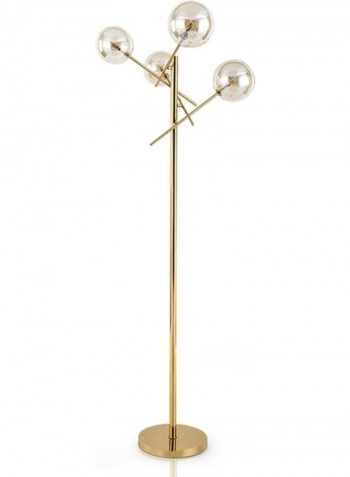 G4 LED Glass Ball Floor Lamp Gold