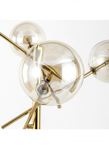 G4 LED Glass Ball Floor Lamp Gold