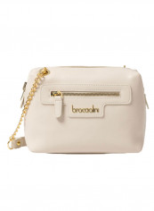 Logo Detail Jennifer Crossbody Bag Light Beige/Gold