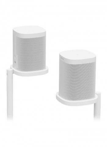 2-Piece Speaker Stand White