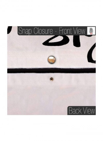 Polyester Duvet Cover Polyester White/Black King