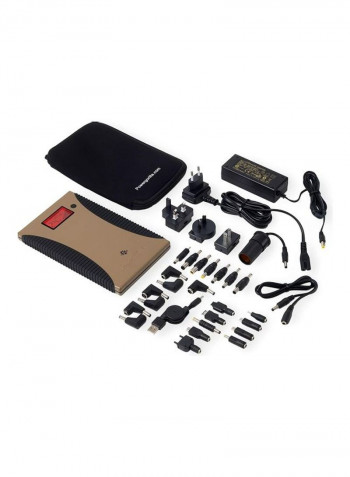 Powergorilla Multi-Voltage Charger 215millimeter Brown/Black