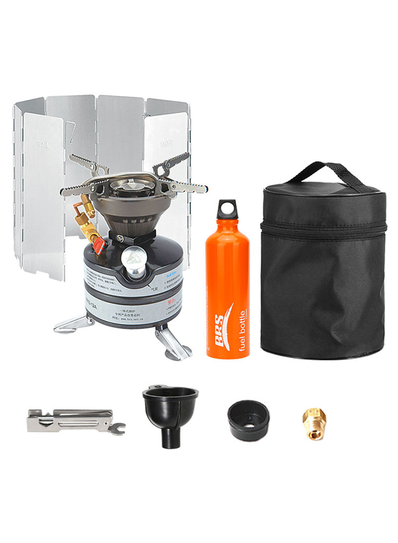 Multi Fuel Portable Gas Stove With Fuel Bottle And 8-Plate Windshield