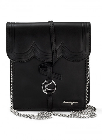 Viva Leather Shoulder Bag For Women Black