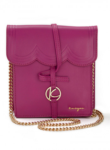 Viva Leather Shoulder Bag Pink