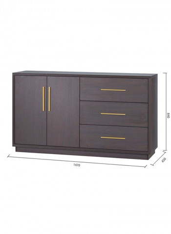 Dratini Buffet Cabinet Brown 147x45x84cm