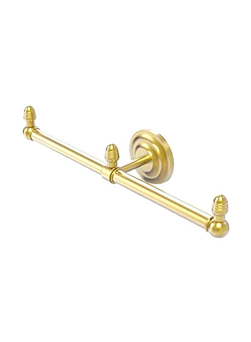 Que New Collection 2 Arm Guest Towel Holder Gold 15.5inch