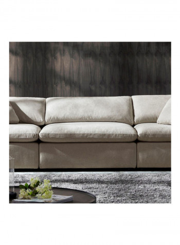 Signora Armless Chair Beige 106 x 87cm