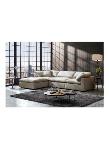 Signora Armless Chair Beige 106 x 87cm