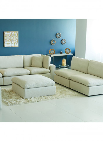 Signora Armless Sofa Chair Beige