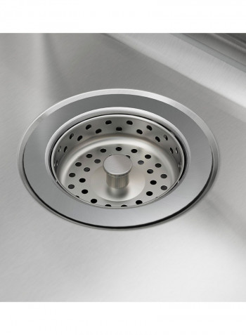 Inset Sink Bowl With Drainboard Multicolour 88x53centimeter