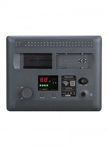 LED Studio Temperature Light With Remote Control Black