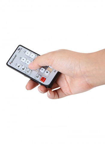 LED Studio Temperature Light With Remote Control Black
