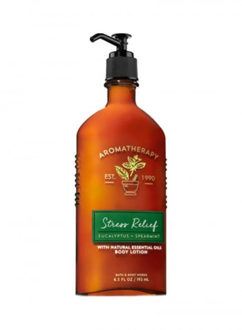 Aromatherapy Eucalyptus Spearmint Stress Relief Body Lotion 192ml