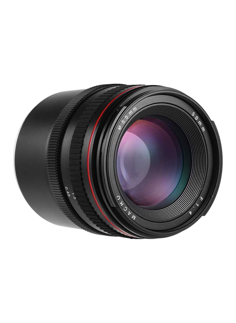 50mm f/1.4 Portrait Manual Focus Camera Lens For Sony Black