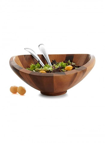 3-Piece Salad Bowl Set Brown