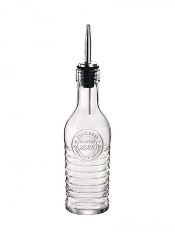 Oil Bottle Clear/Black