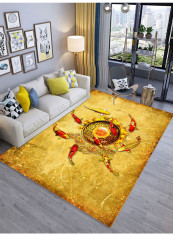 Fashionable Living Room Carpet Yellow 180x280centimeter