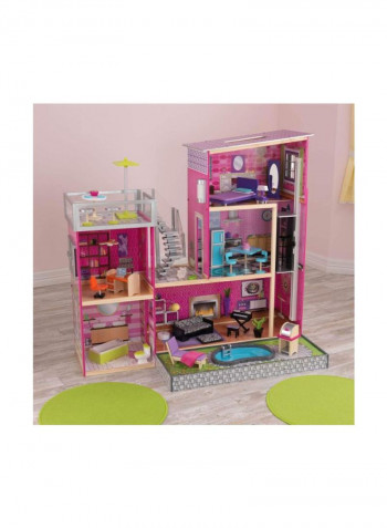 35-Piece Uptown Dollhouse With Furniture