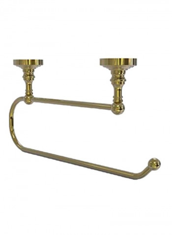 Under Cabinet Paper Towel Holder Gold