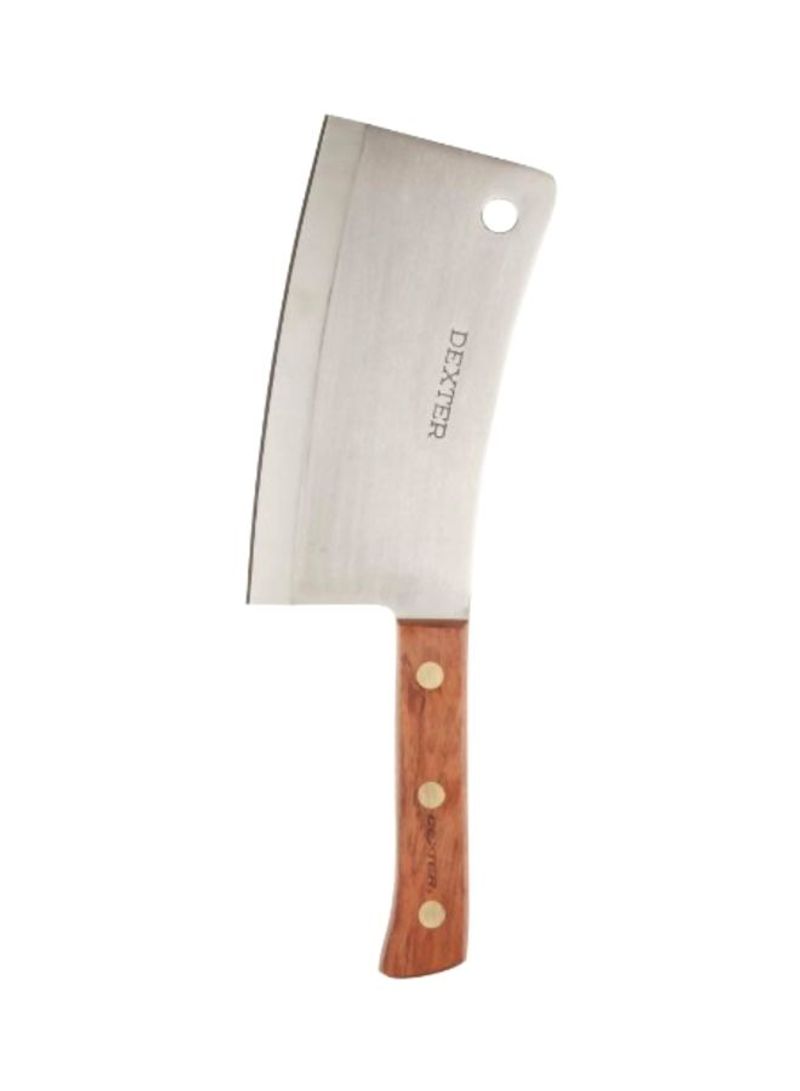 Stainless Steel Cleaver Grey/Brown 9inch