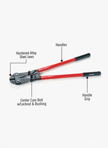 Bolt Cutter, 14228, 30 Inch Red/Black