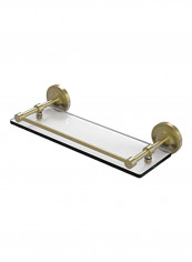 Prestige Regal Tempered Gallery Rail Shelf Clear/Gold 16inch