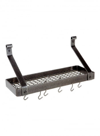 Steel Pot Rack silver 24x9x14inch