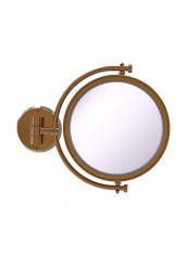 Wall Mounted 2X Magnification Make-Up Mirror Gold 8inch