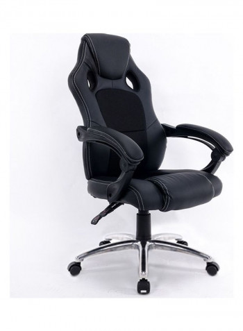 Rotating Lifted Lounge Chair Black