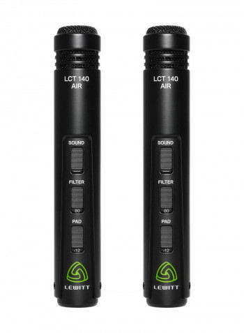 2-Piece Cardiod Condenser Matched Stereo Pair Microphones   LCT 140 AIR Black
