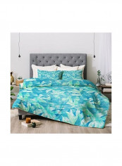Floral Duvet Cover Polyester Red/Orange/Purple 108x88inch