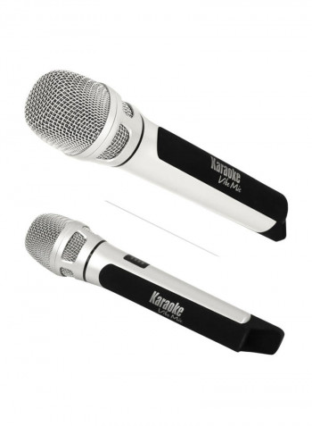 Bluetooth Karaoke Microphone PKRK9CR Silver/Black