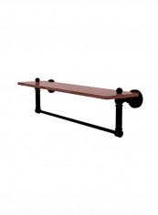 Waverly Place Collection Integrated Towel Bar Brown/Matte Black 22inch
