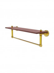 Waverly Place Collection Wooden Towel Shelf Gold/Brown 22inch
