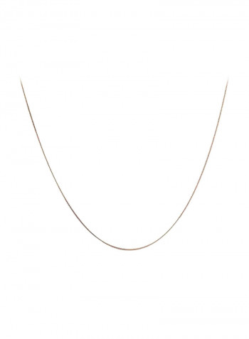 14 Karat Rose Gold Cuban Curb Chain Necklace