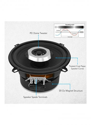2-Piece Pro Audio Car Speaker